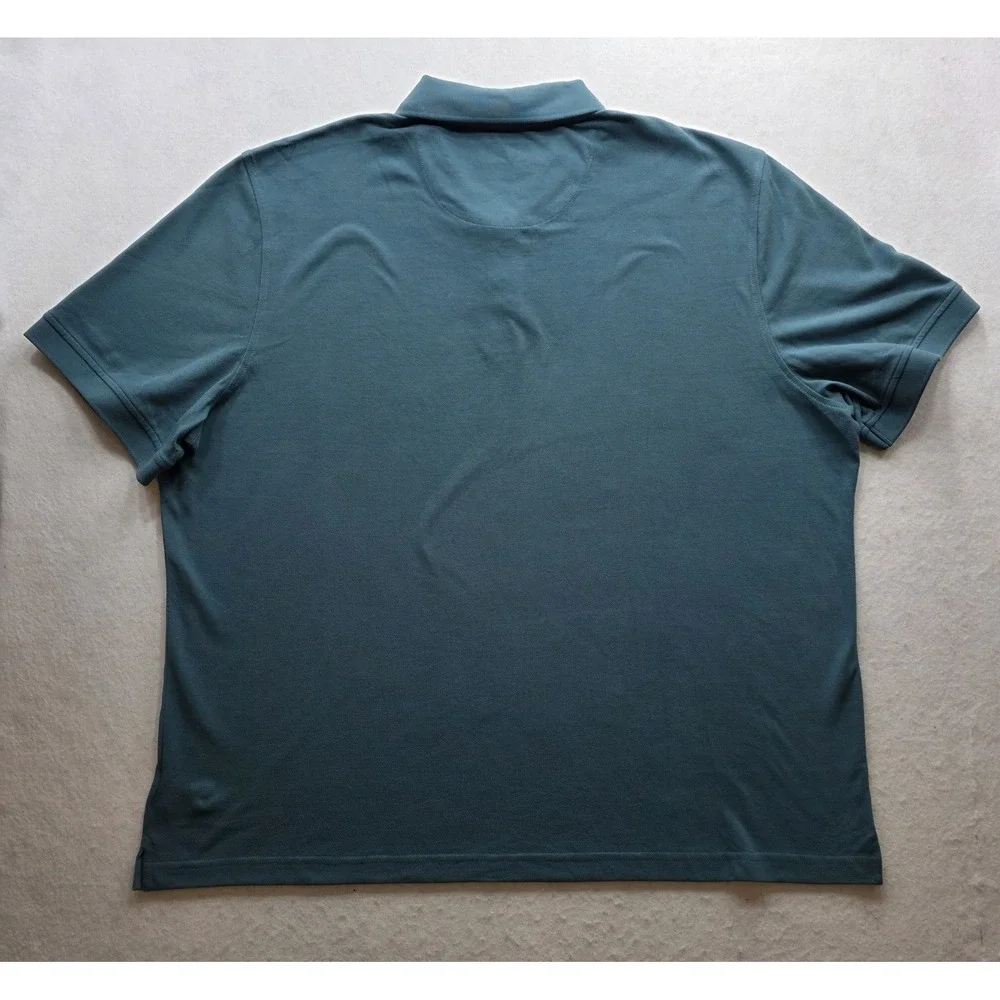 Untuckit 30167 Men's Turquoise Short Sleeve‎ Golf Polo Shirt. NWT. Size 3XL